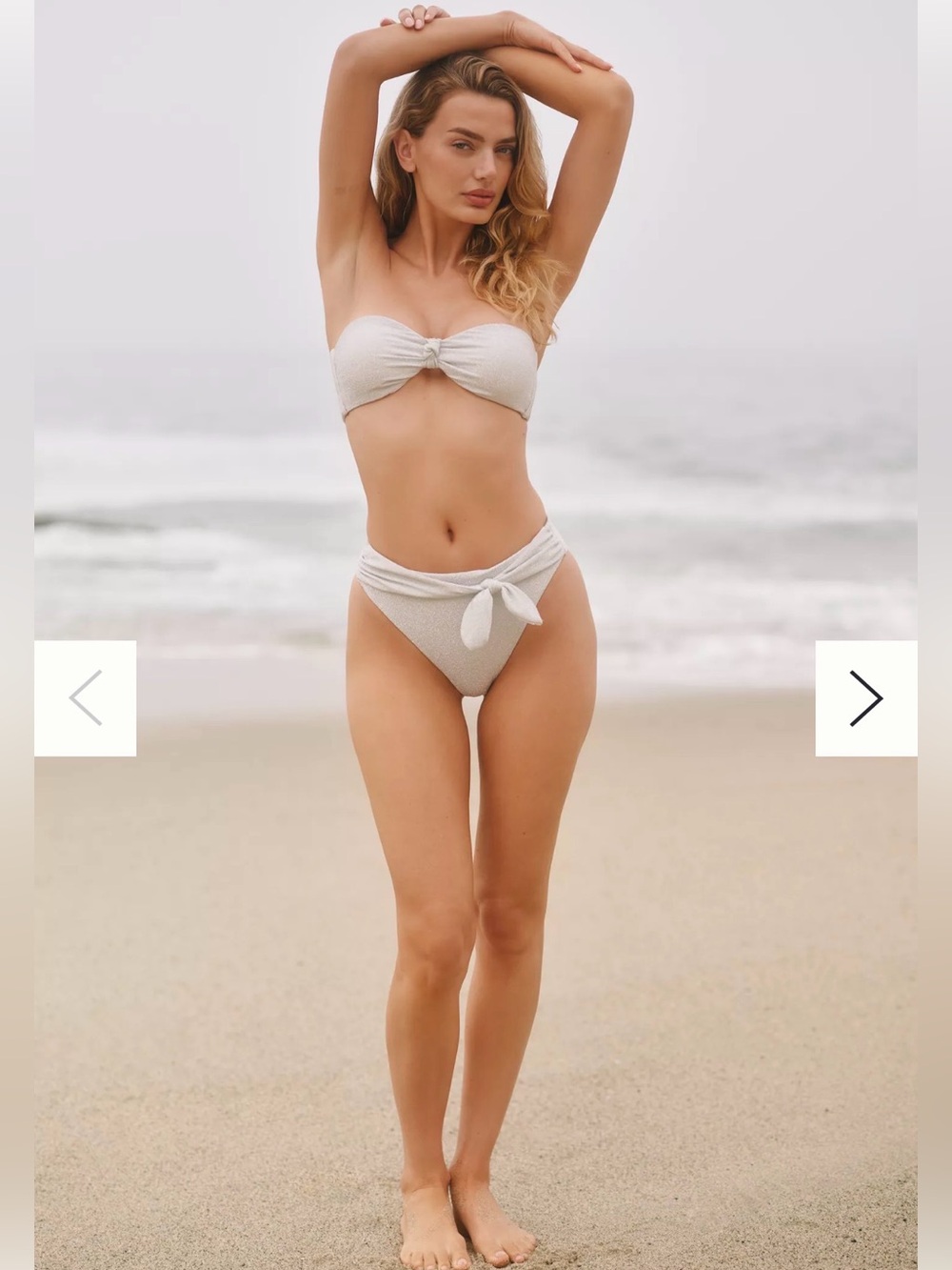 NWT Dippin Daisys Shimmer Bikini Set Shay Top and Audrey Bottom Size M